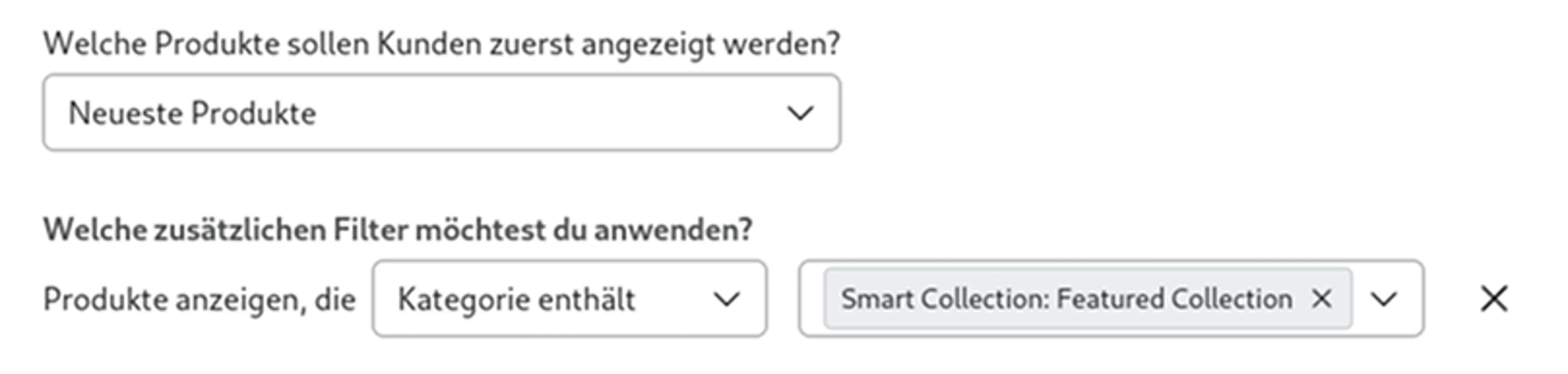 Eine Vorschau auf die Logik, die zum Aufbau des Feeds Neue Sammlung verwendet wird