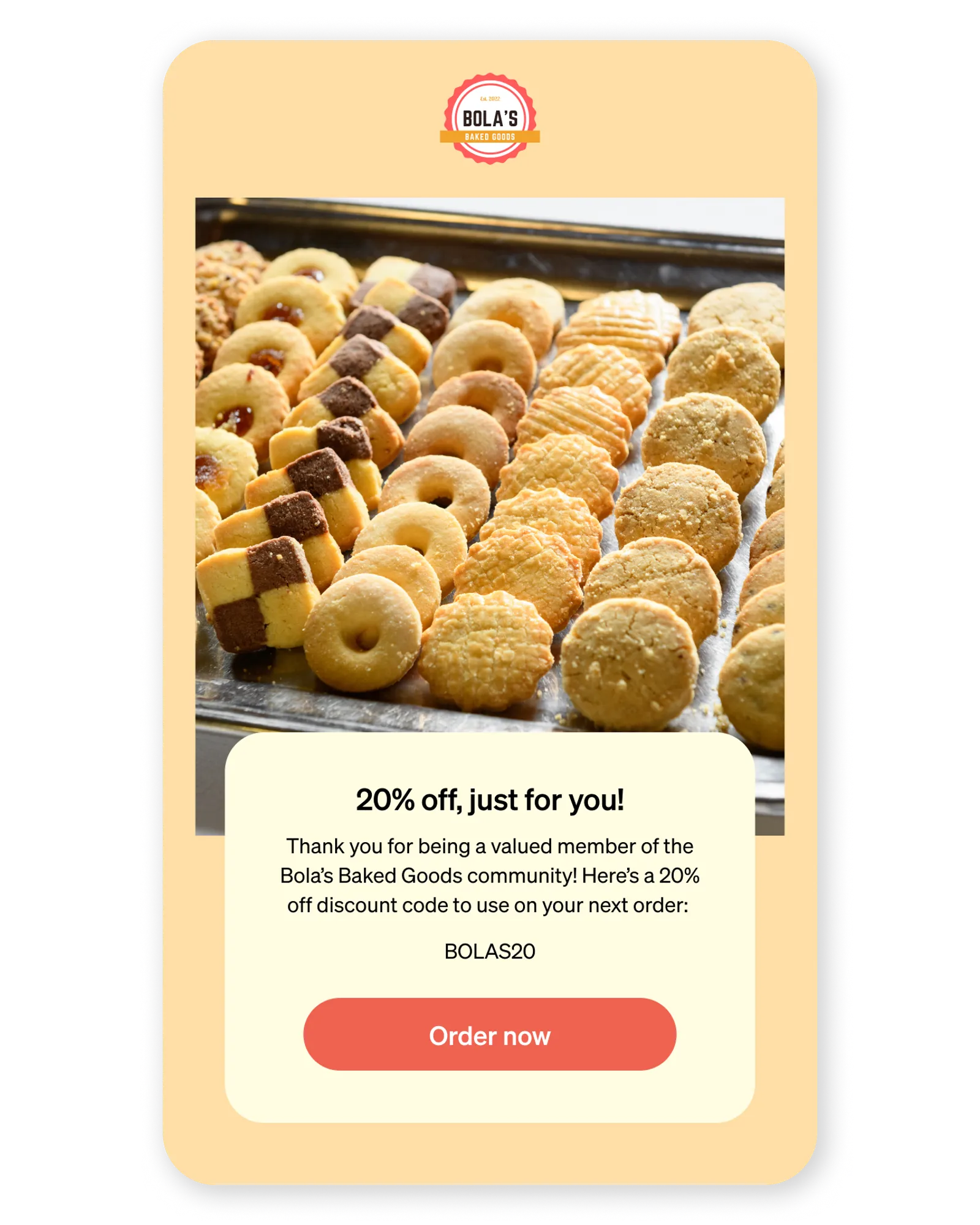 Campaign delivering a coupon code