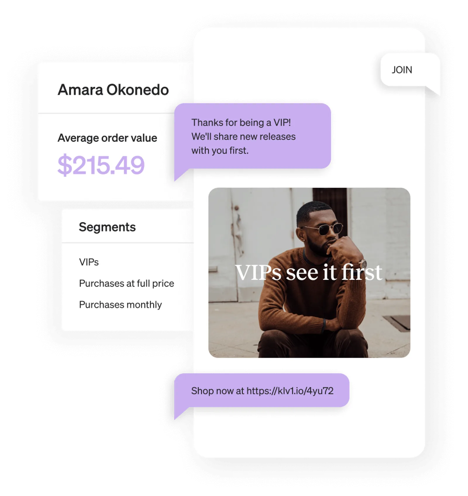 Example VIP welcome flow that kicks off once someone qualifies for their loyalty program.
