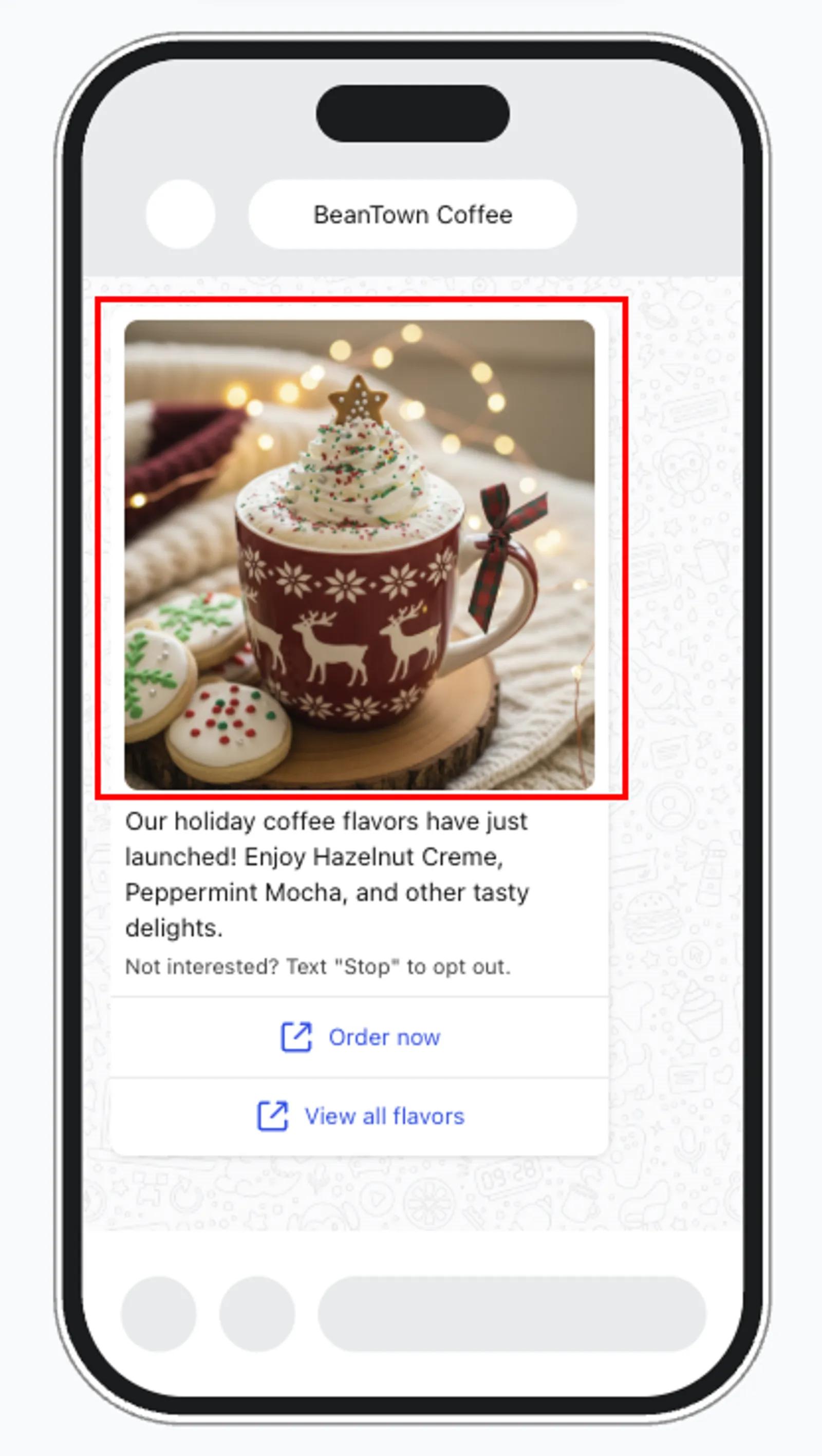 WhatsApp template header