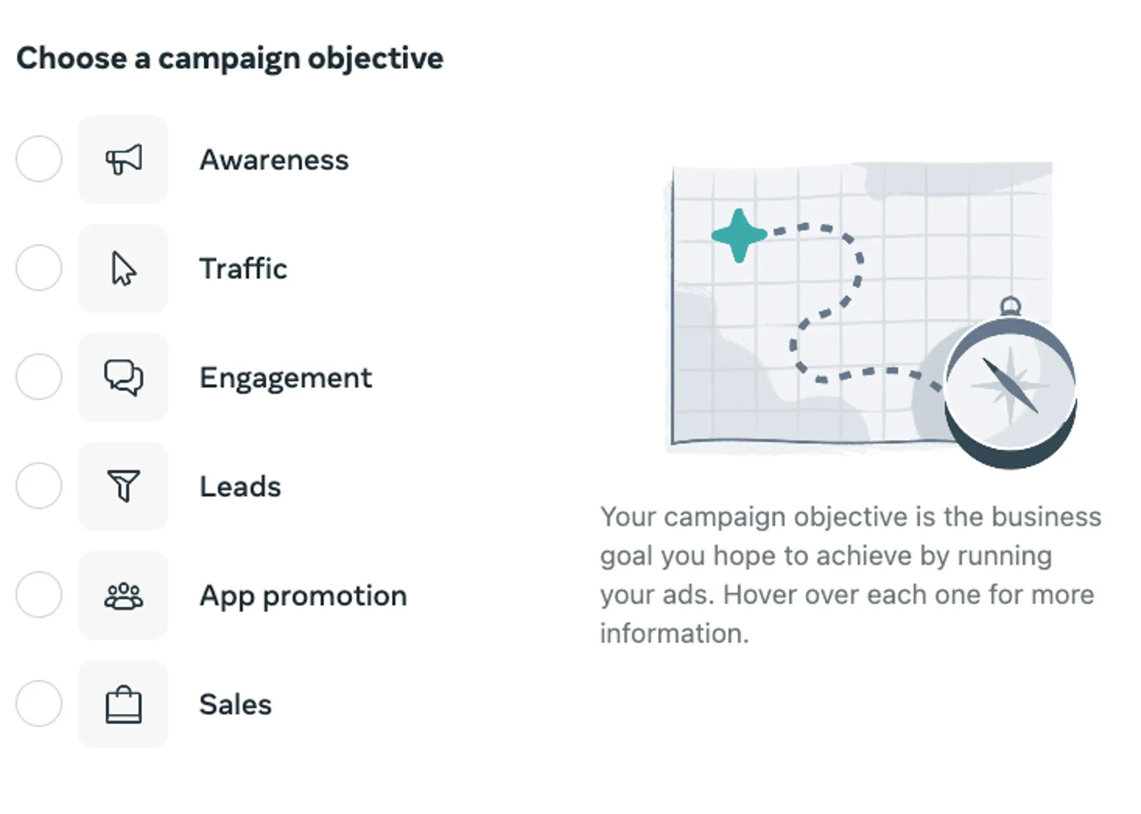 Meta 6 ad objectives