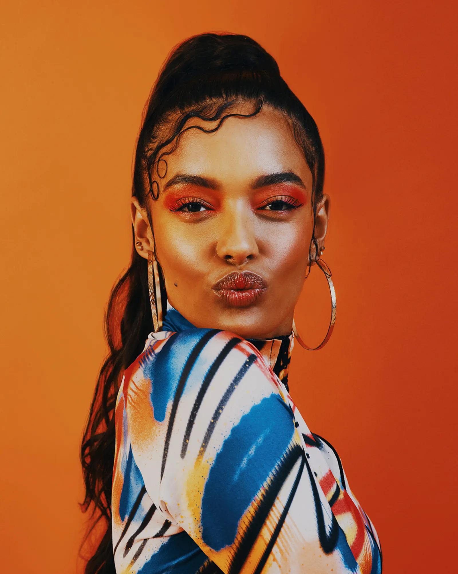 Woman wearing makeup