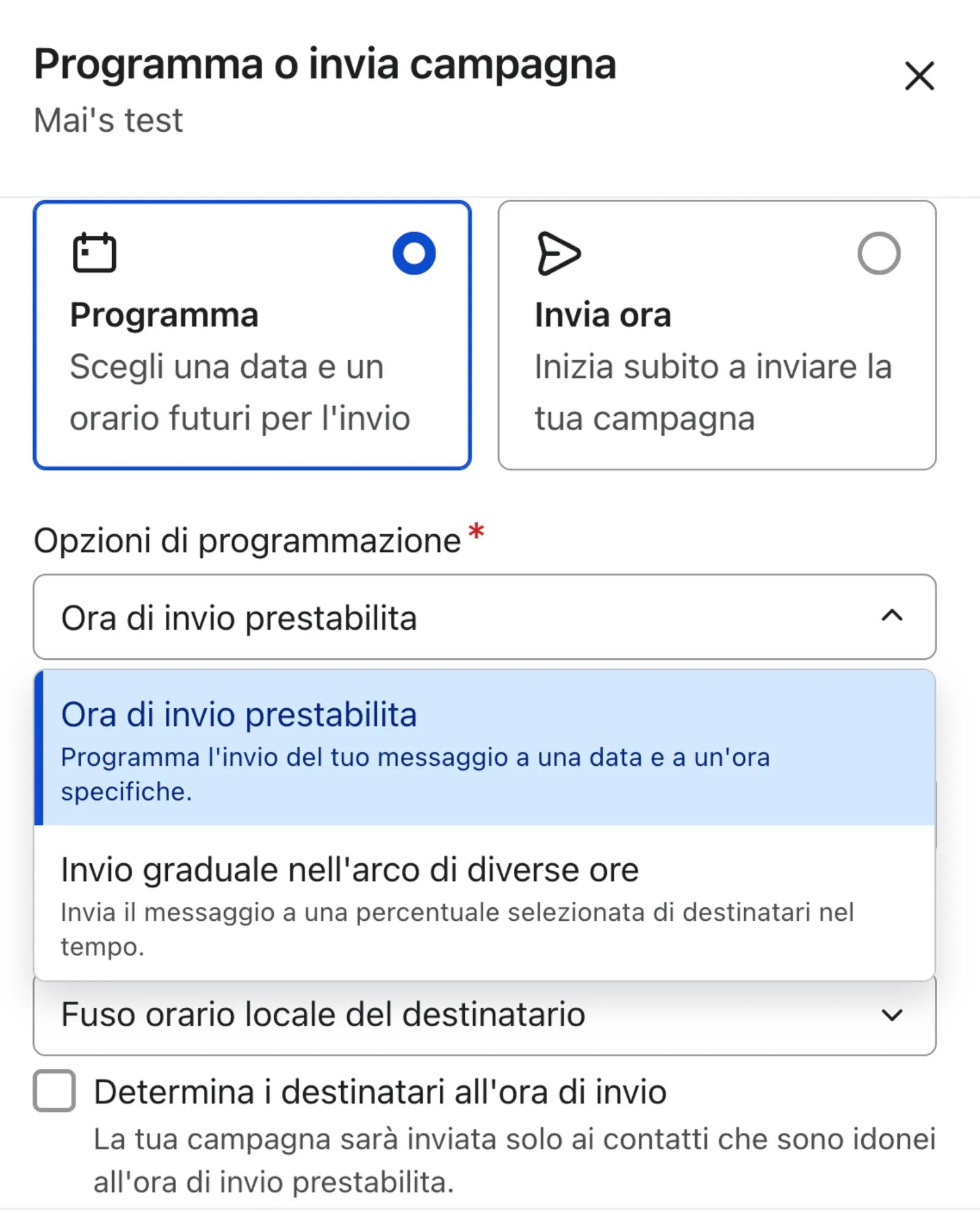 Image showing how to select Smart Send Time in Klaviyo.