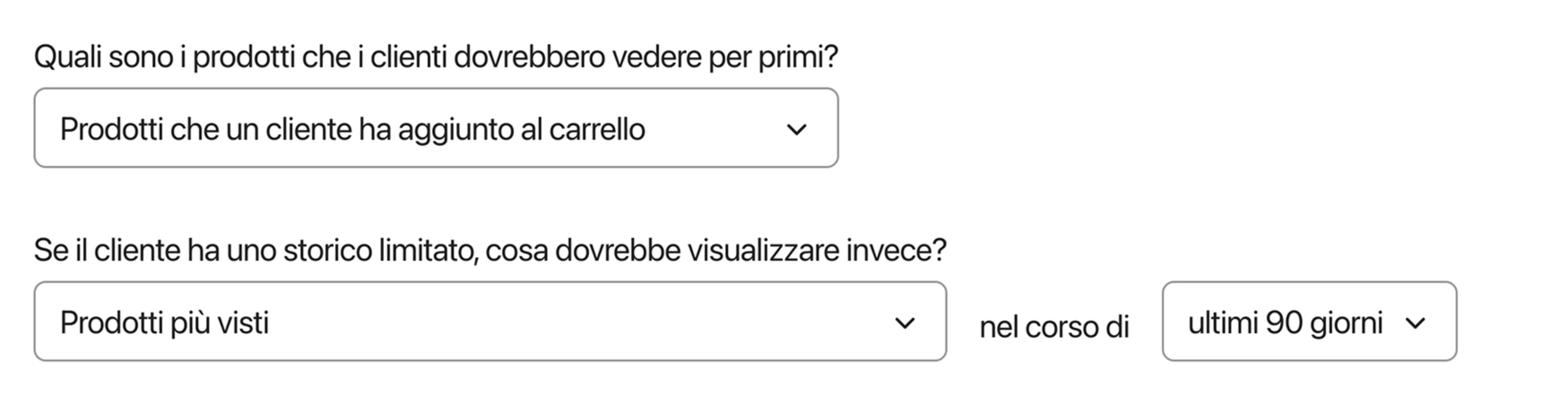 Preview of the logic used to build an Added to cart feed