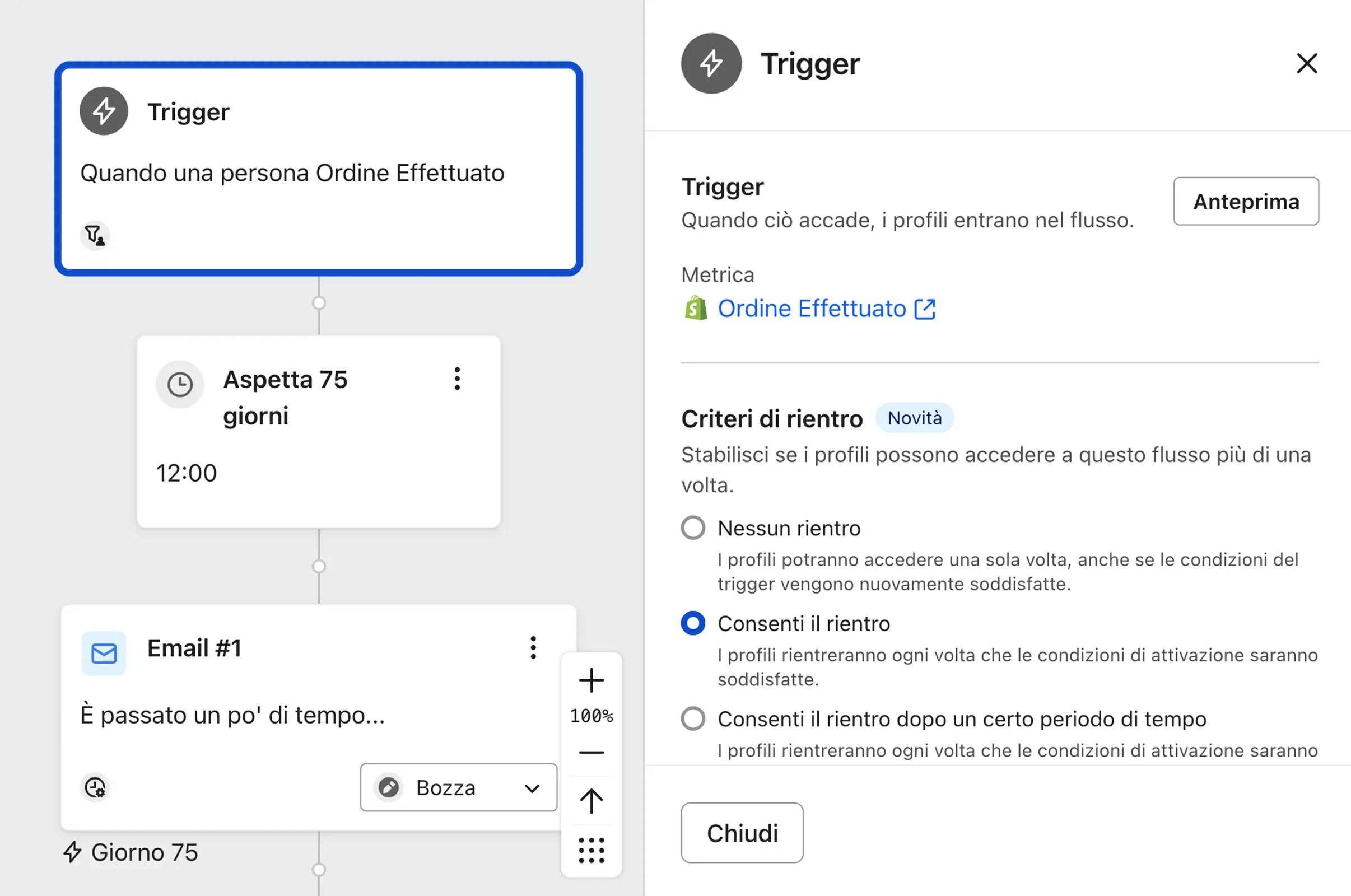 Click trigger and then Preview. 