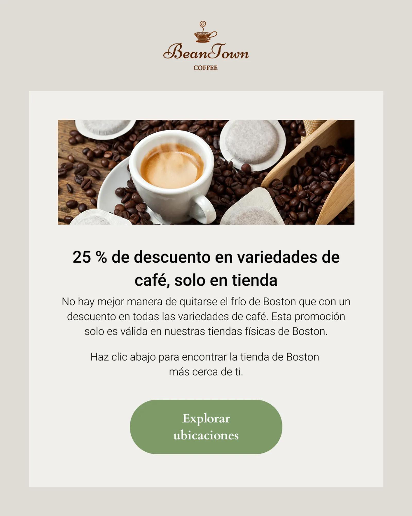 Campaña para un segmento basado en la ubicación