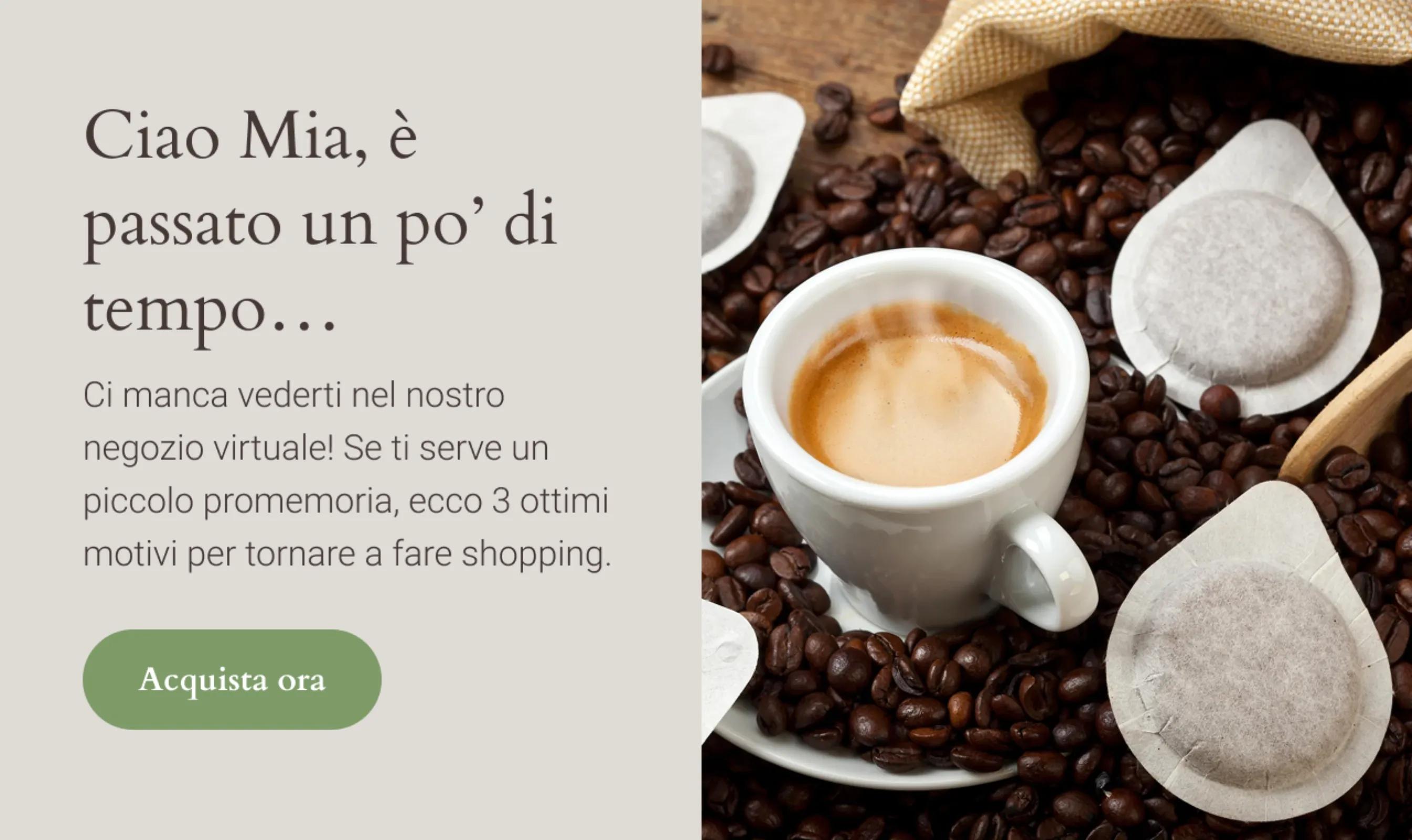 Beantown's email reminder using a customer's name to encourage them to shop..