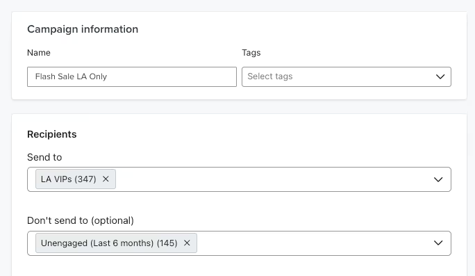 Segment of VIPs in Los Angeles