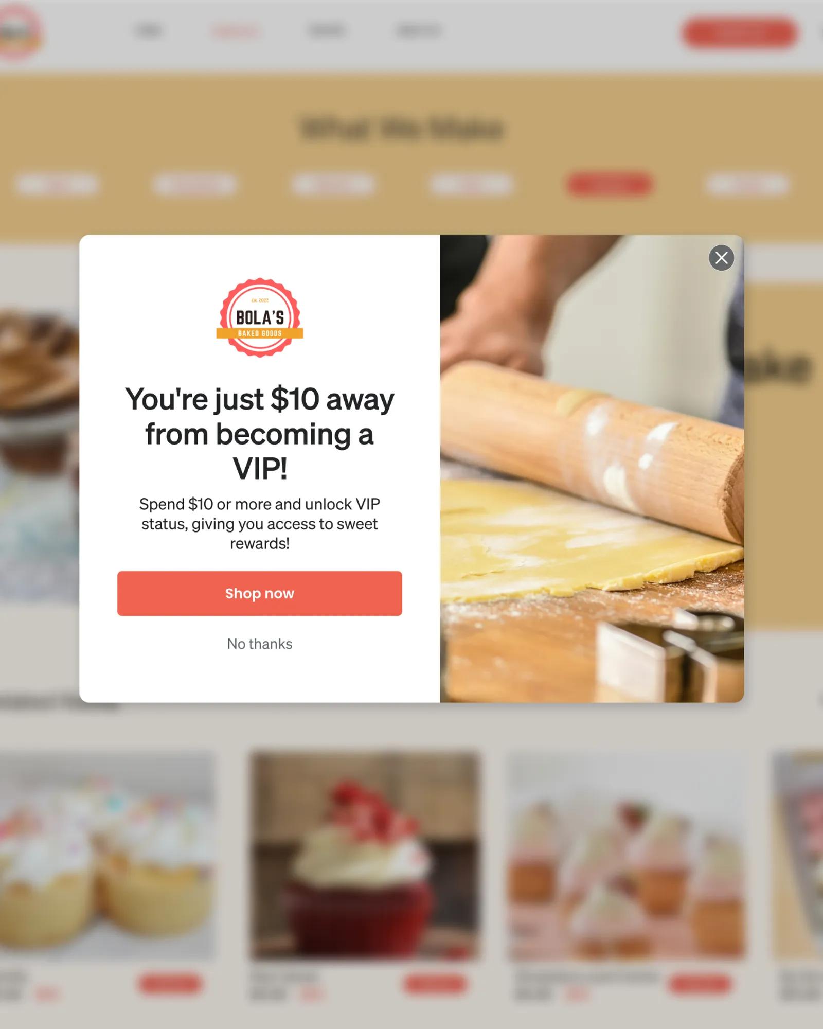 Targeted sign-up form