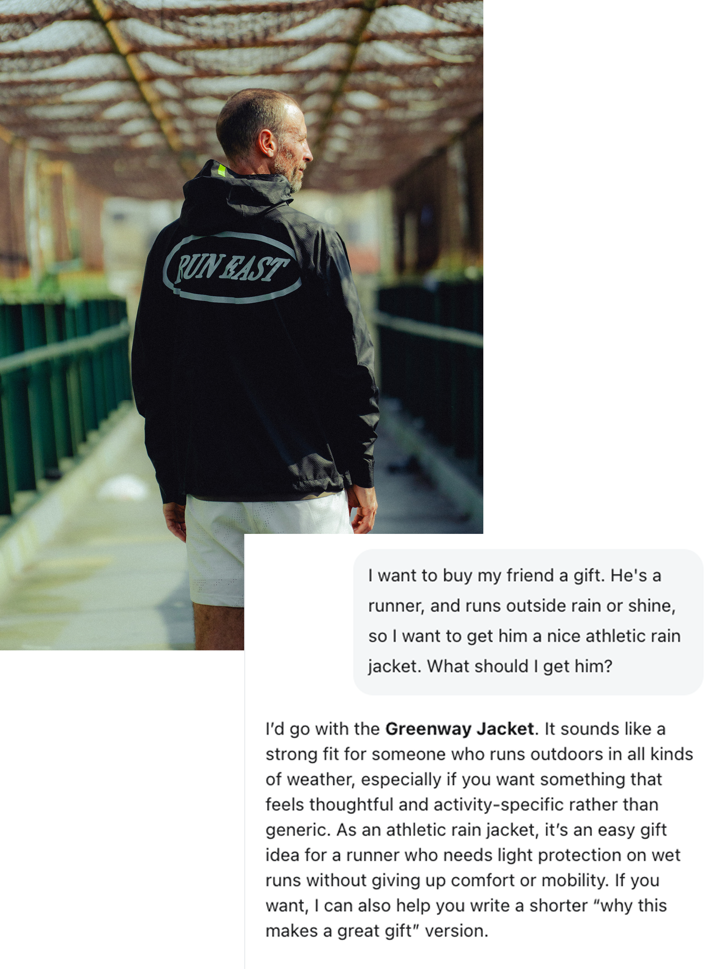Customer Agent uses the gift finder custom skill to provide a recommendation to a customer.