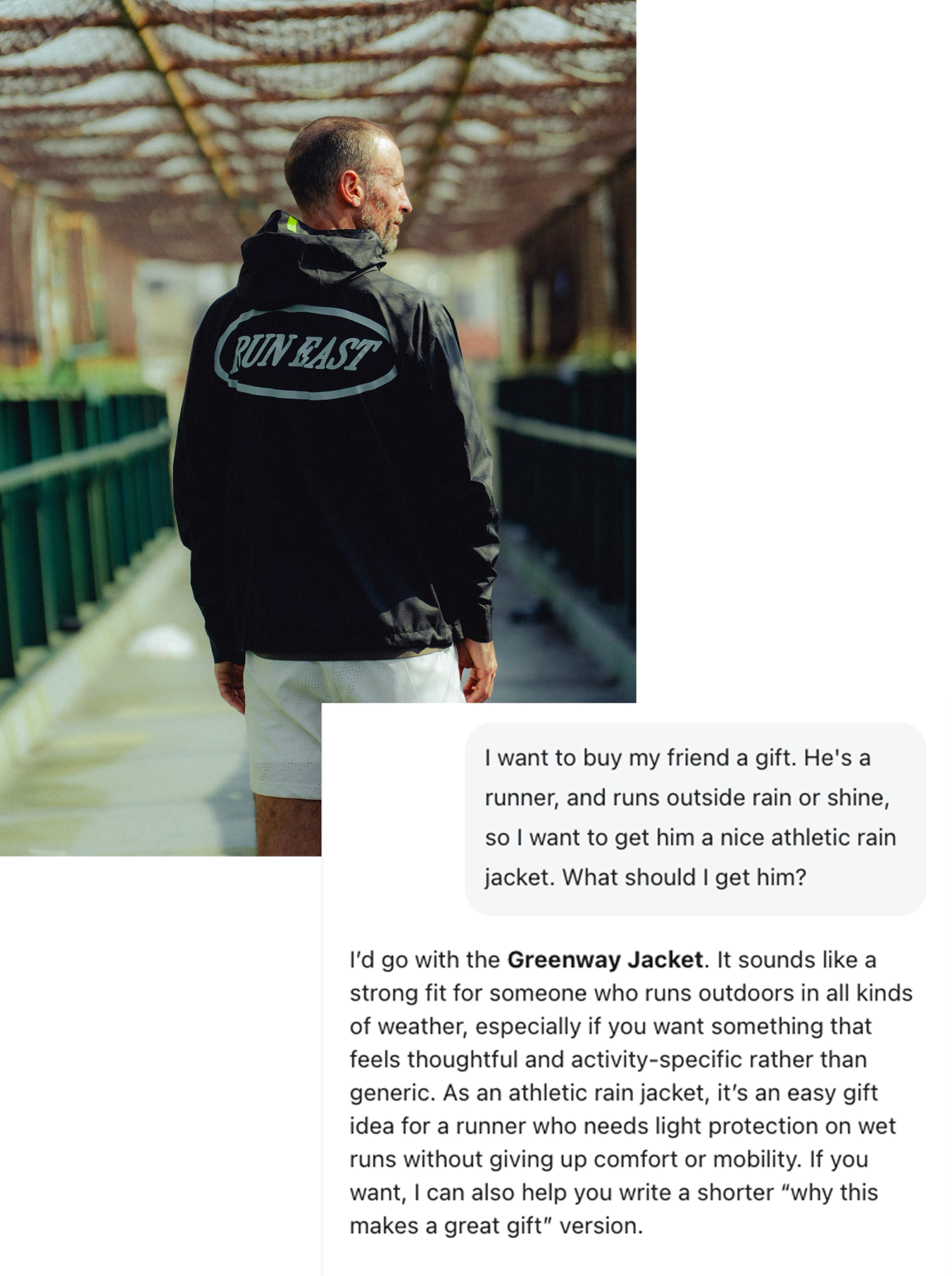 Customer Agent uses the gift finder custom skill to provide a recommendation to a customer.