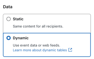 The Styles menu within a table block