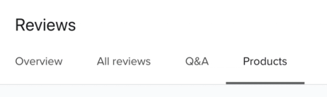 reviews product tab
