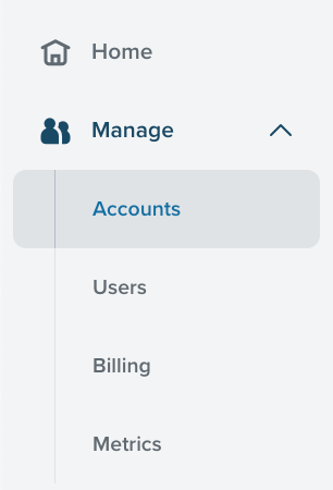 Accounts tab, where you can see every account linked to a portfolio