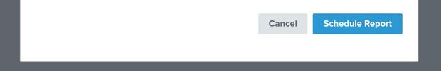 In the schedule reports modal, the Schedule Report button is highlighted