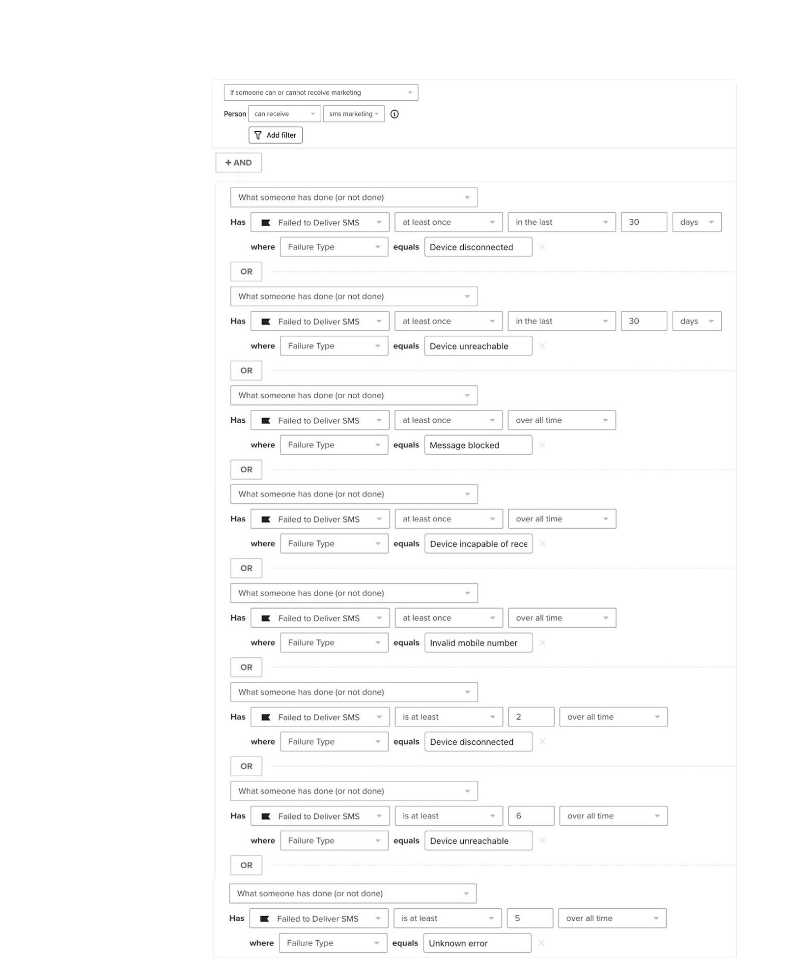 ATT spam trap segment