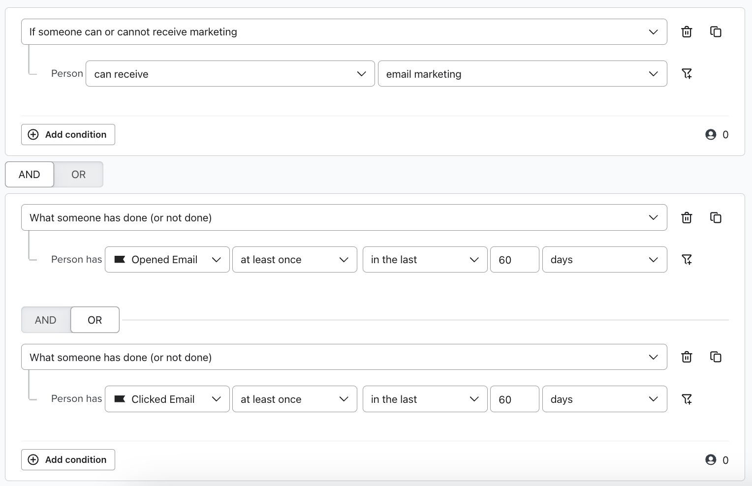 Numbers data type being used in segment conditions