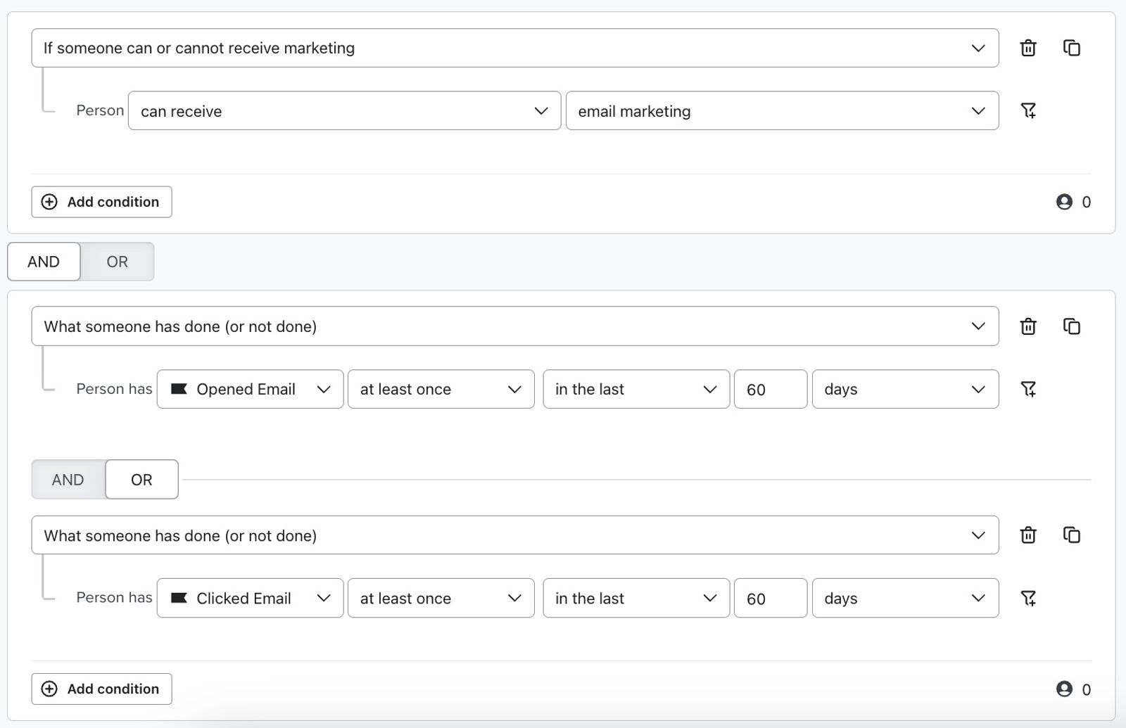 Numbers data type being used in segment conditions