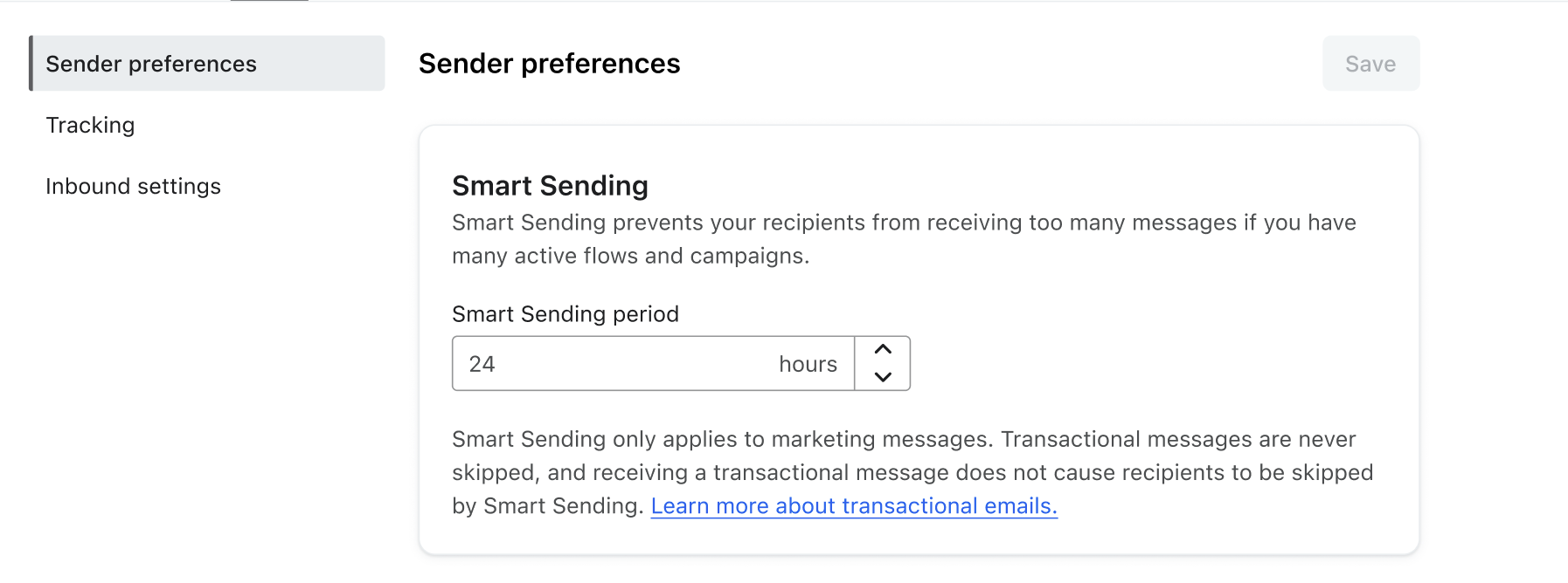 Smart sending modal