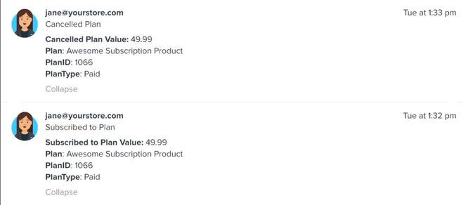 WooCommerce subscription information in Klaviyo metrics