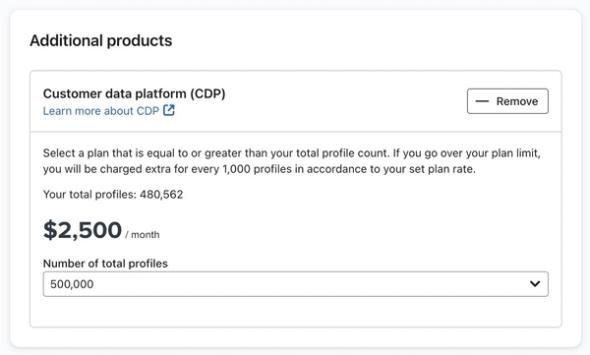CDP purchase option at checkout