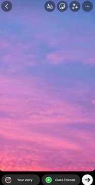 An example instagram story being built where you can add a sticker with your link.