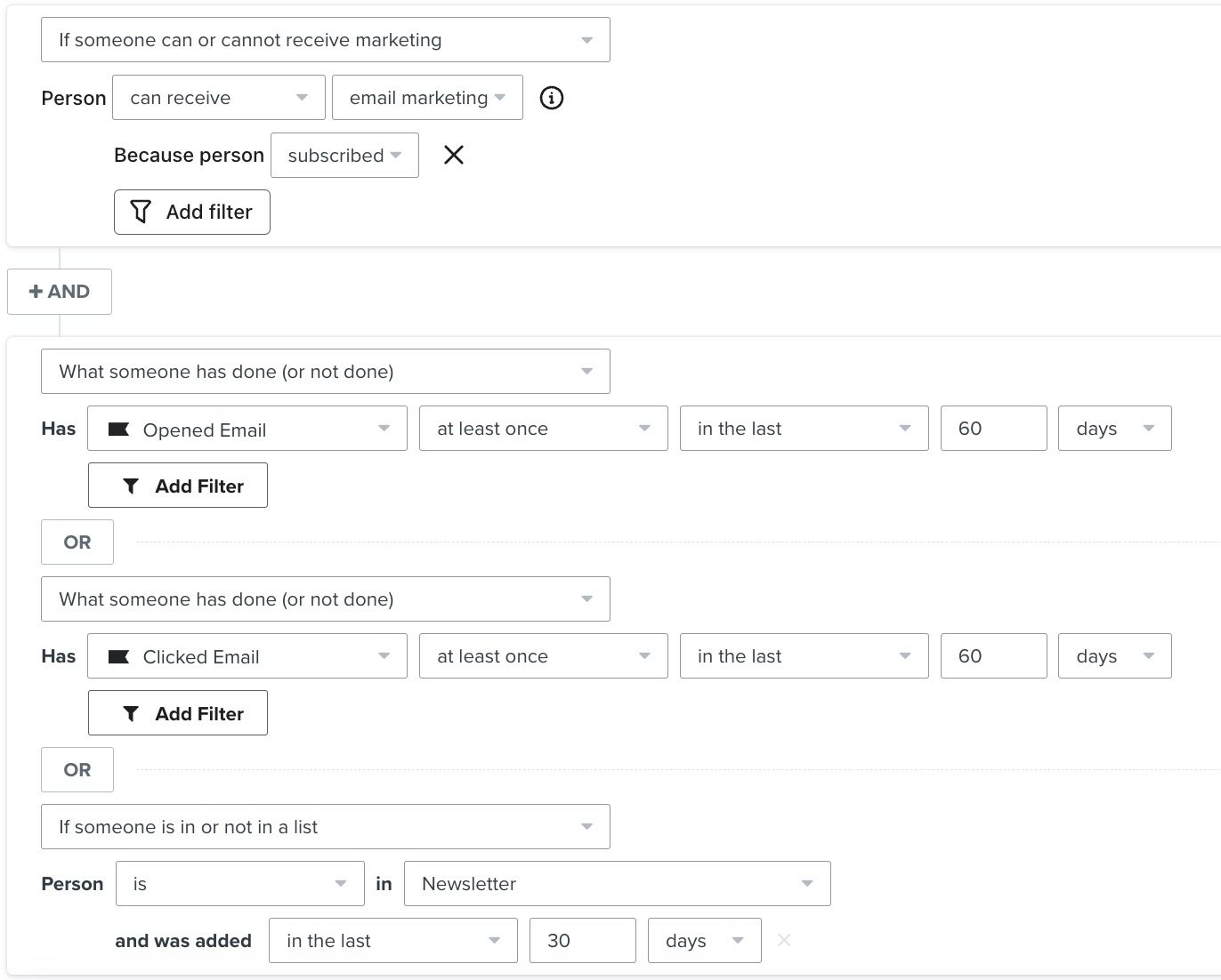 60 day engaged segment