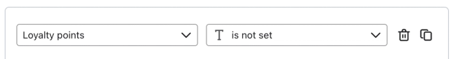A condition to show a block to those without a loyalty points property