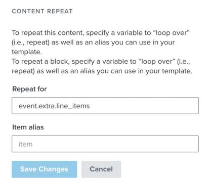 repeat for options
