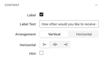 A preference page's radio button settings show a Label Text field
