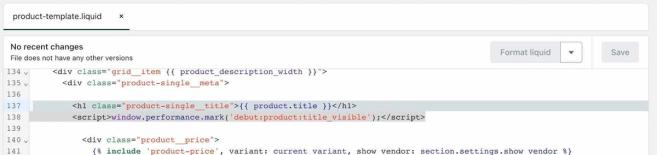 Product title code