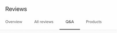 The questions tab