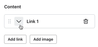 Header bar links