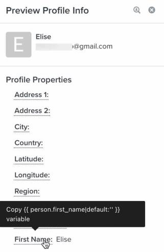 SMS profile personalization