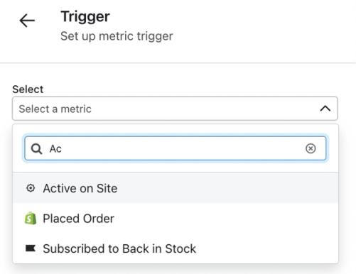 Searching for the Active on site trigger