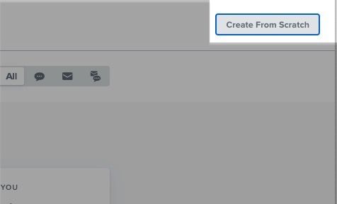 Create From Scratch button found in the upper right of the Flows tab