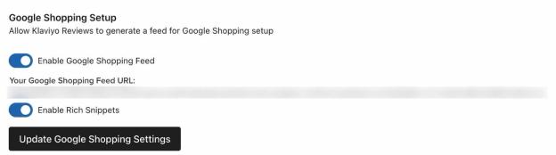 The Enable rich snippets option