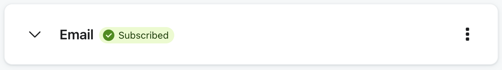 Subscribed to email on a profile