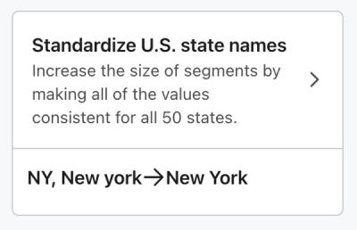 Pre-built transformation to standardize variations of U.S. state names