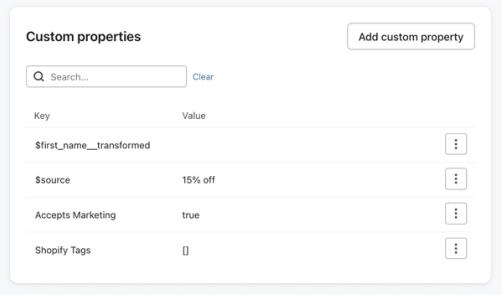 Binary data type for property