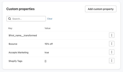 Binary data type for property
