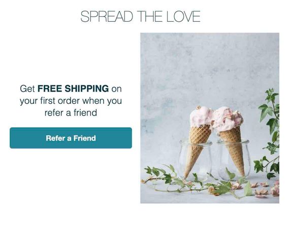 An example of a column with text and buttons on the left, and an image on the right