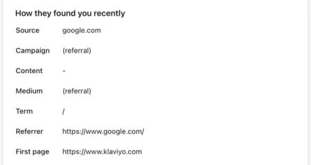 How they found you section