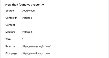 How they found you section