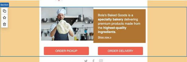 Body content section