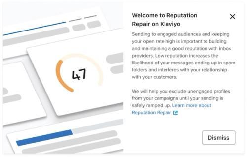 Reputation repair AI modal