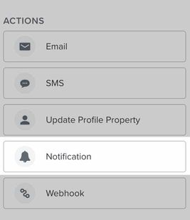 A Notification action