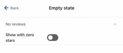 The do not show button in a widget's settings