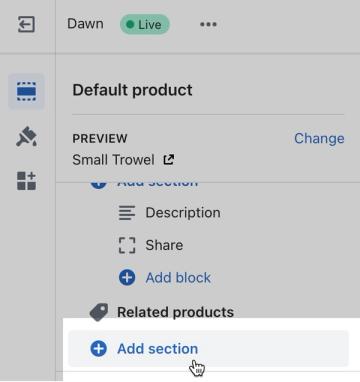 Add a section