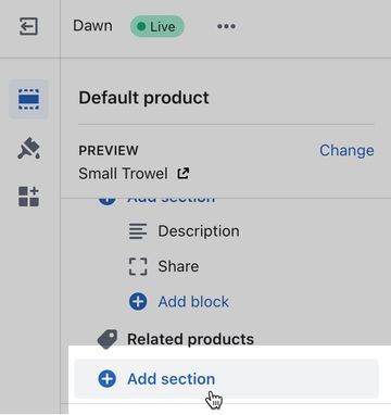 Add a section